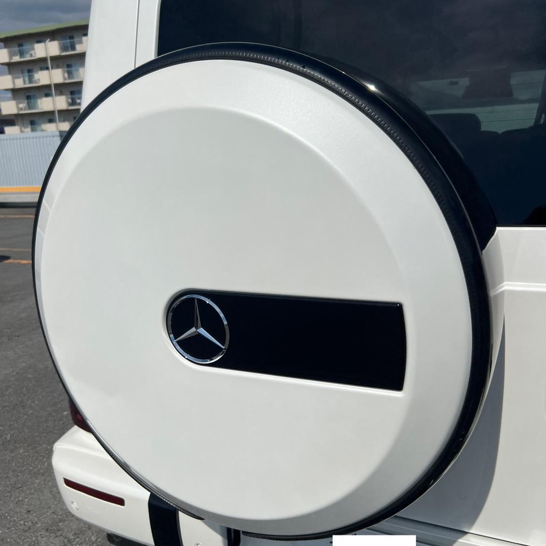 現行 Gクラス 純正 スペアタイヤ カバー ホワイト ベンツ W463A