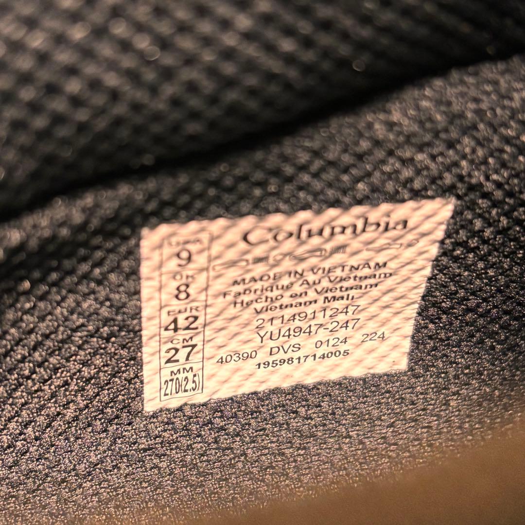 【未使用】27㎝ Columbiaコロンビア　スノーピア　チャッカ　オムニテック