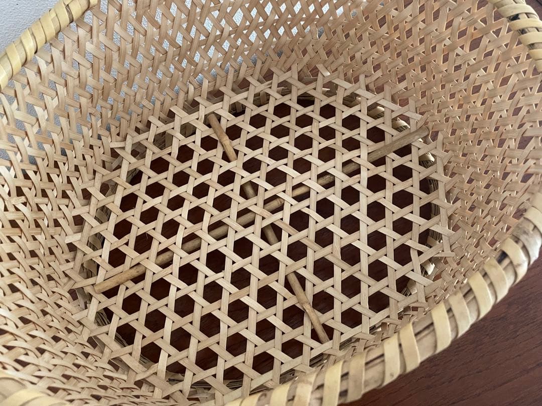 長野戸隠　根曲竹　茶碗かご（特大）