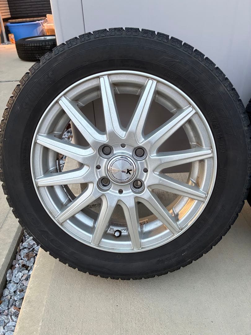 【takaさん専用】溝約6.5mm14インチ スタッドレスタイヤ＋ホイール 4本