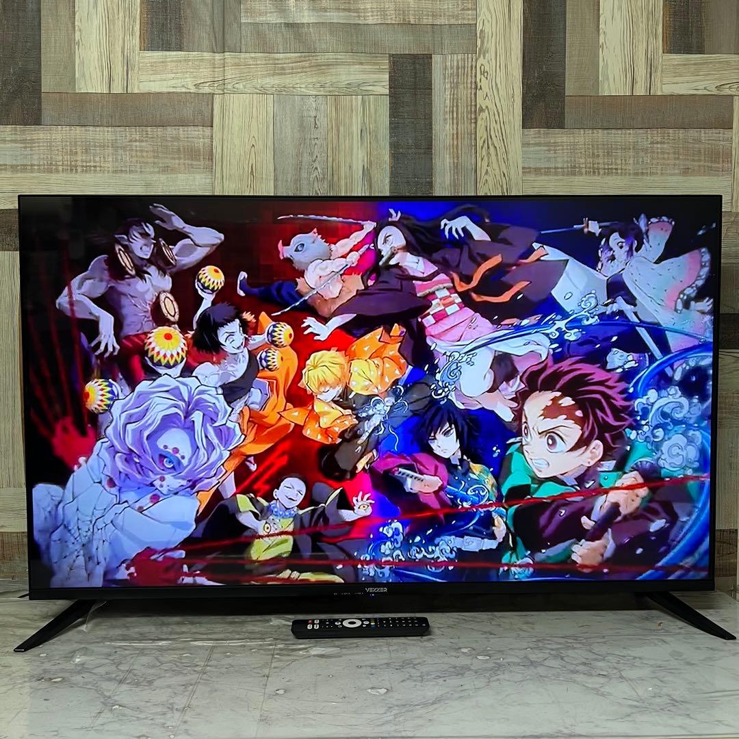 全国送料込❣️VEZZERチューナーレス テレビ 4Kネット動画対応新品リモコン
