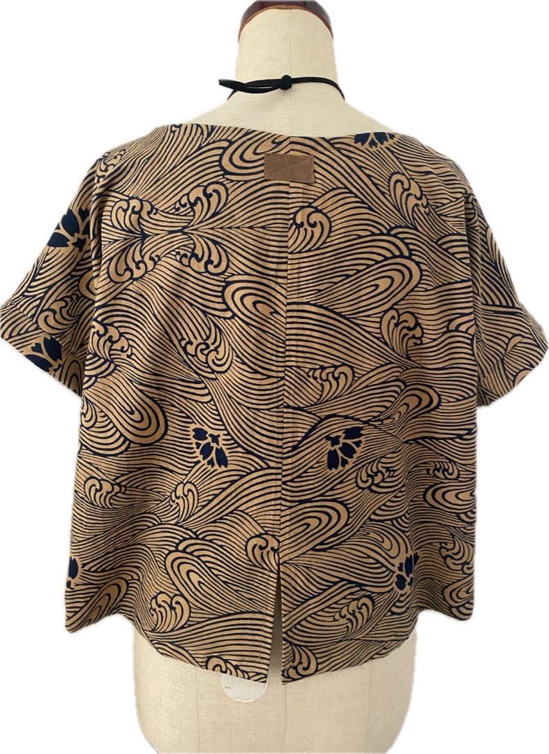 浴衣リメイク　チュニック　ワイドパンツセットアップ