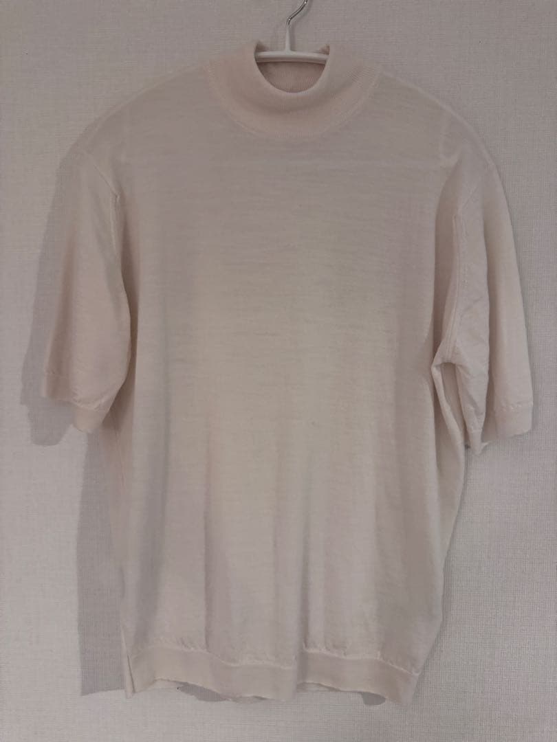 【今週末のみ特別値引】ジョンスメドレー　モックネック半袖ニットSサイズ