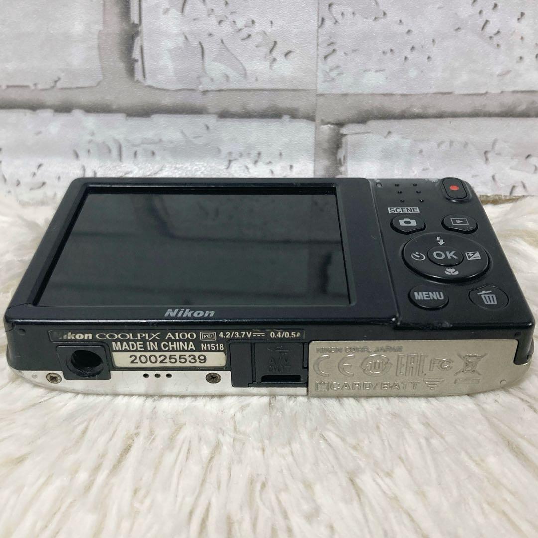 【極美品】 Nikon ニコンA100 デジタルカメラ デジカメ シルバー