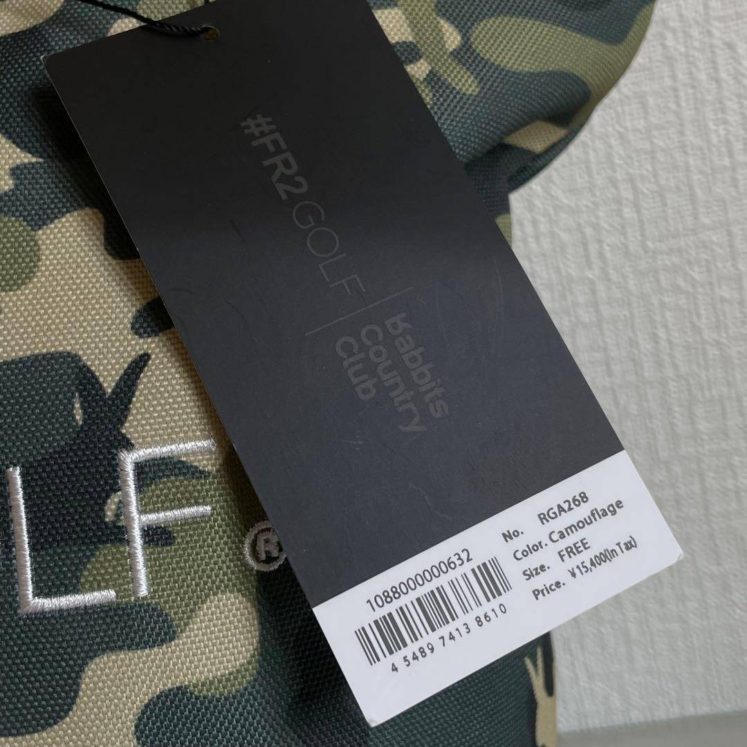 タグ付き　FR2 GOLF エフアールツー　カートバック　迷彩　カモフラ　ゴルフ