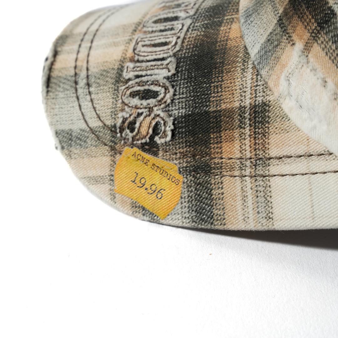 新品 Acne Studios ダメージ加工 ベースボールキャップ