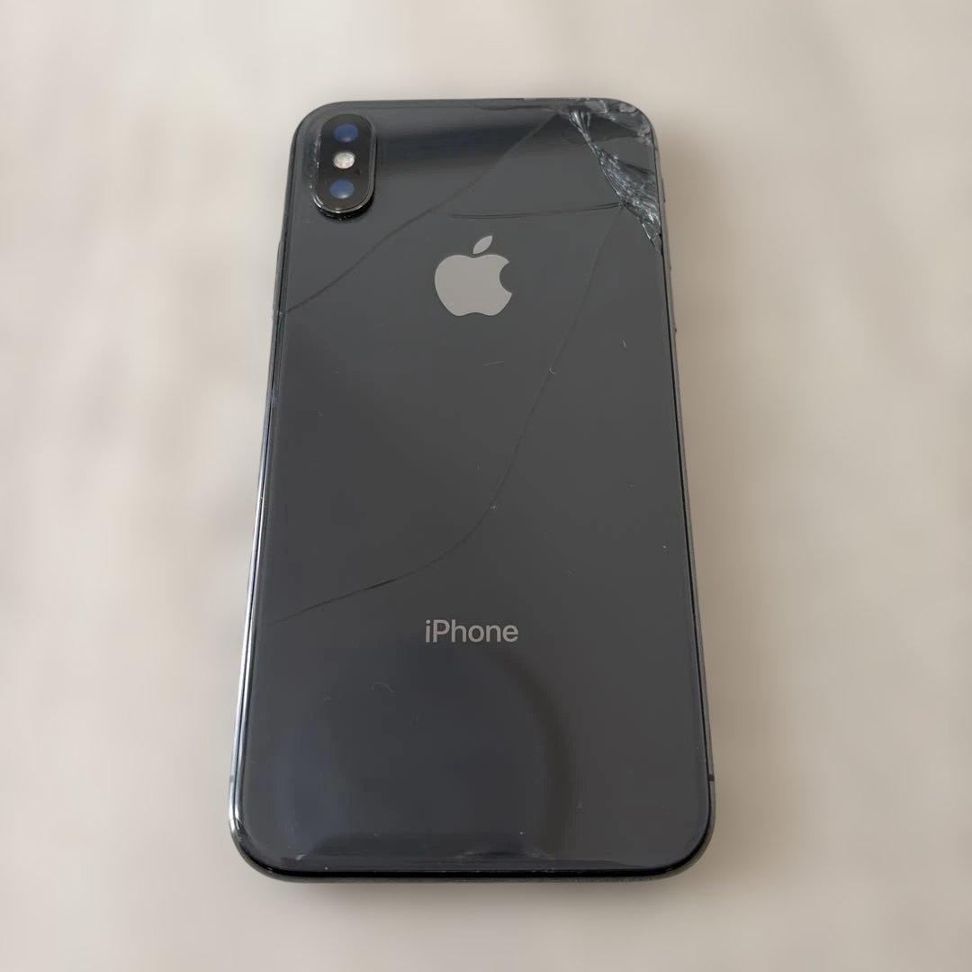 iPhone X 64G 画面ひび割れあり　SIMフリー