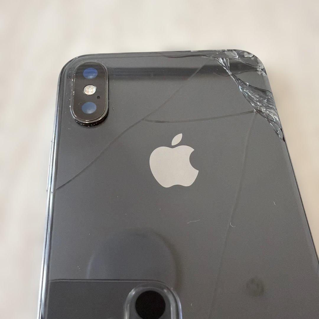iPhone X 64G 画面ひび割れあり　SIMフリー