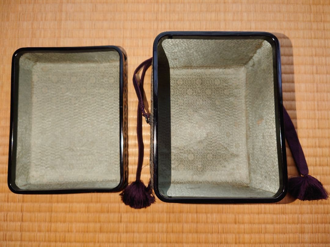 御所籠竹編み茶箱