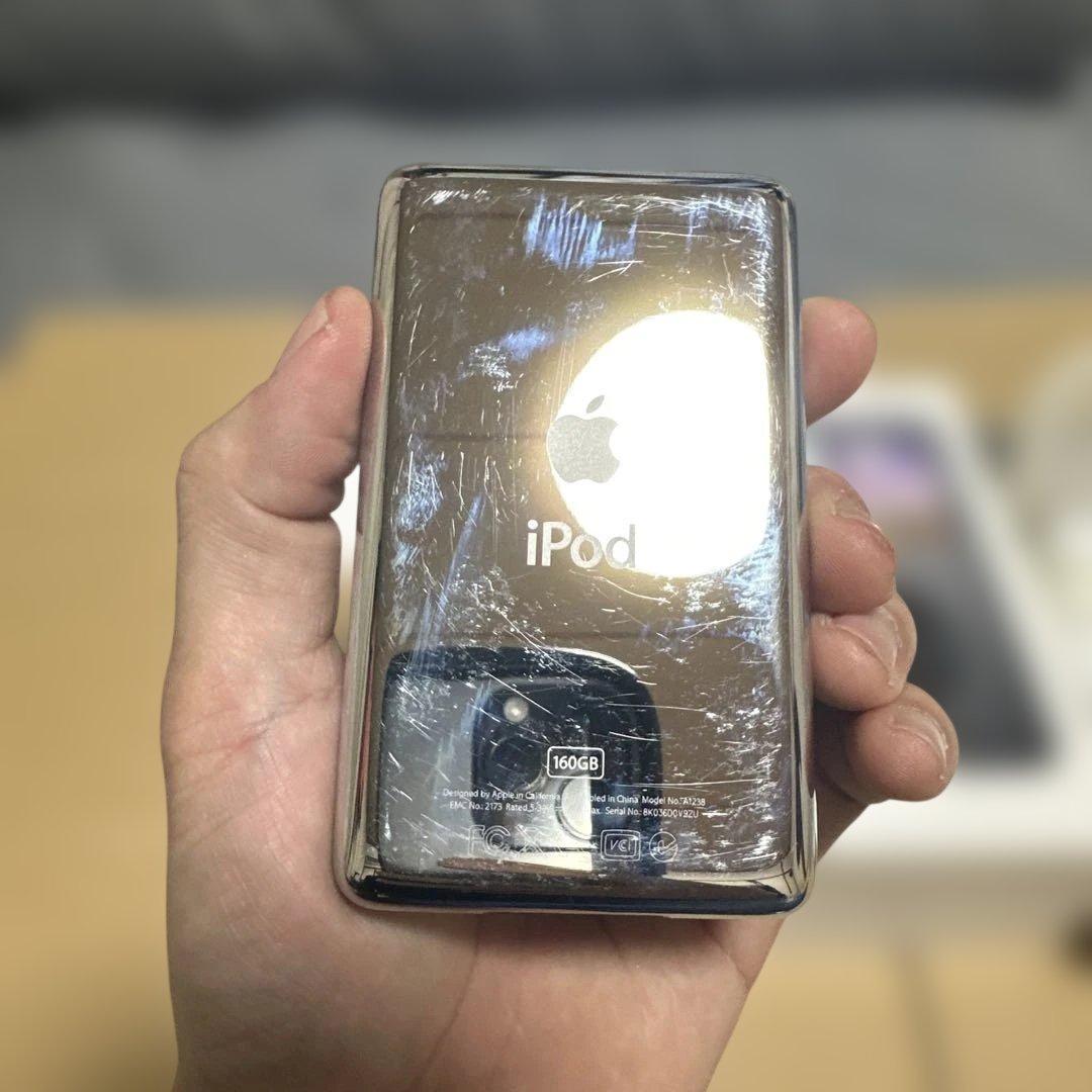 ポータブルプレーヤー Ipod classic 160gb Black A1238 MC297J/A