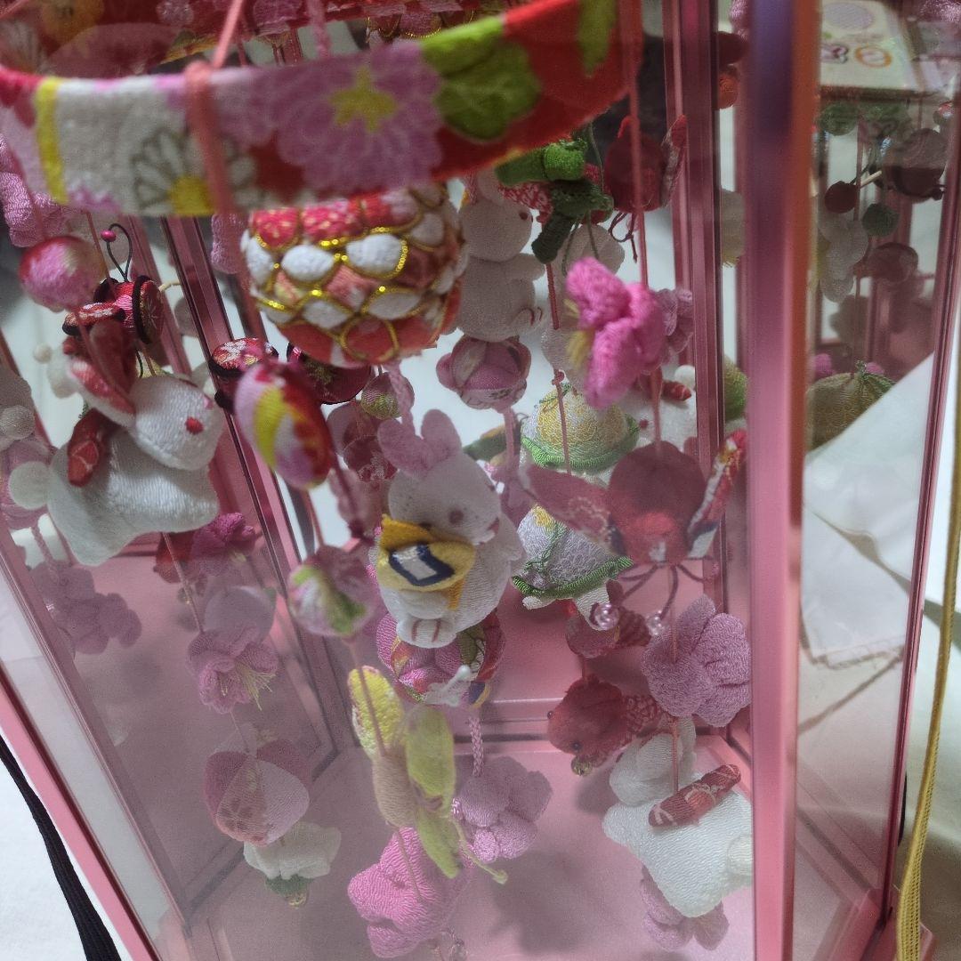 ひな祭り用ピンクの吊り飾り 初節句