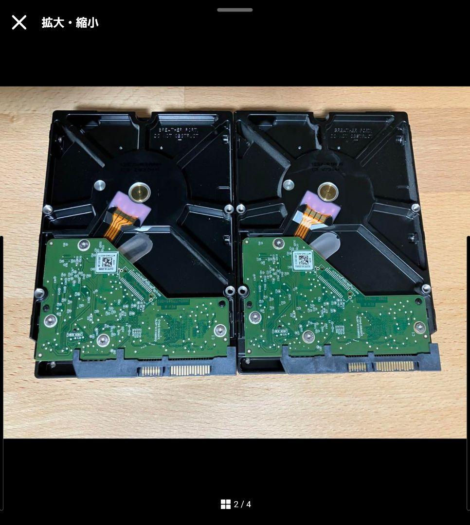 WD Red 3.0TB HDD 2台セット NAS用 完動品中古