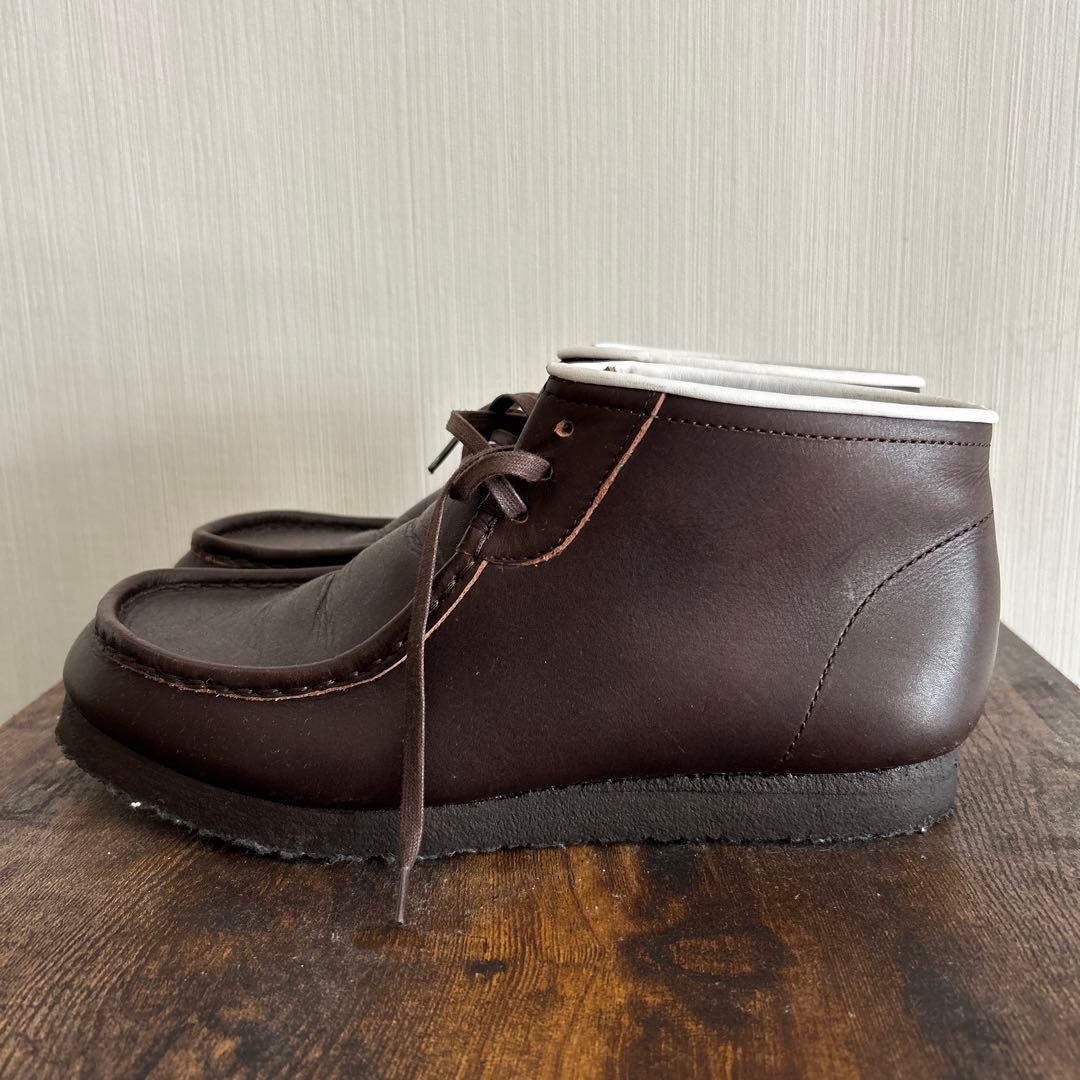 Stock No ダークブラウン レザーモカシンデッキシューズ 日本製