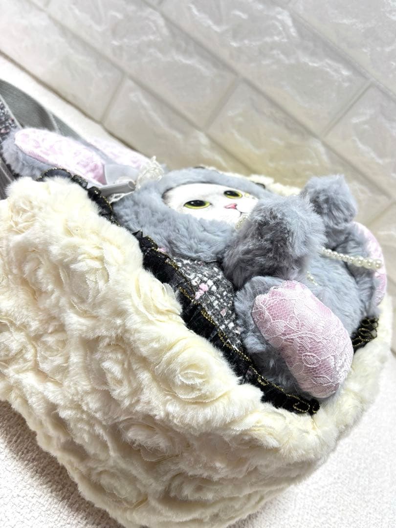 黒*こ様 コヤンイサムチョン　ハンドメイド　ファーバッグ　ギムくん　グレーうさぎ