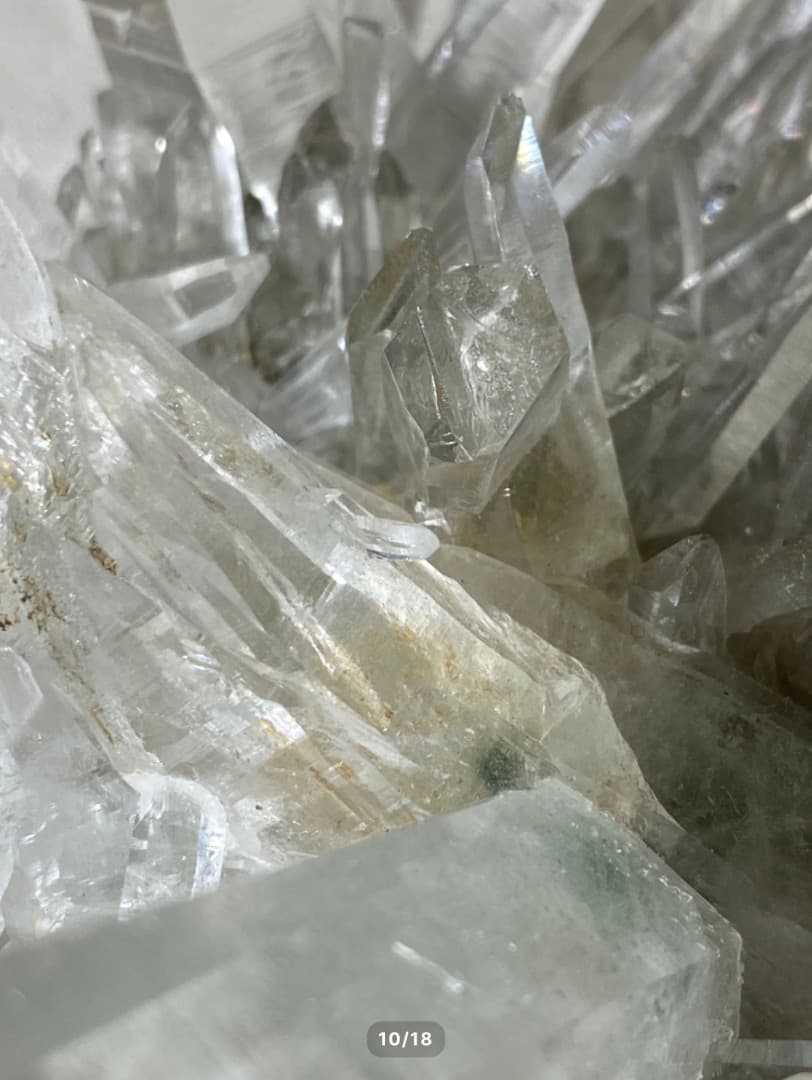 【ヒマラヤ水晶 インド マニハール産 ♡ 水晶クラスター】クローライト付き