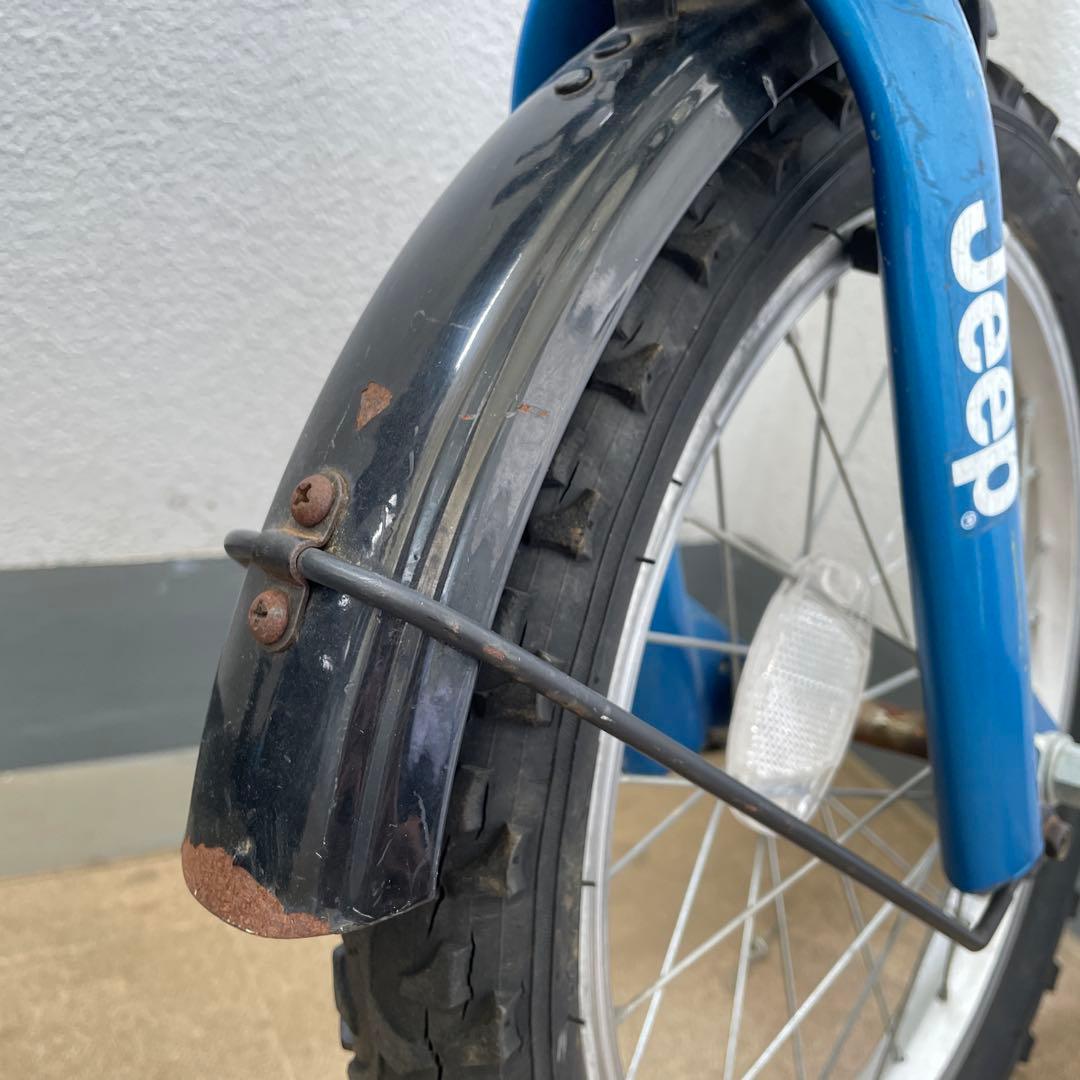 【中古】Jeep 16インチ　子供用自転車 青色