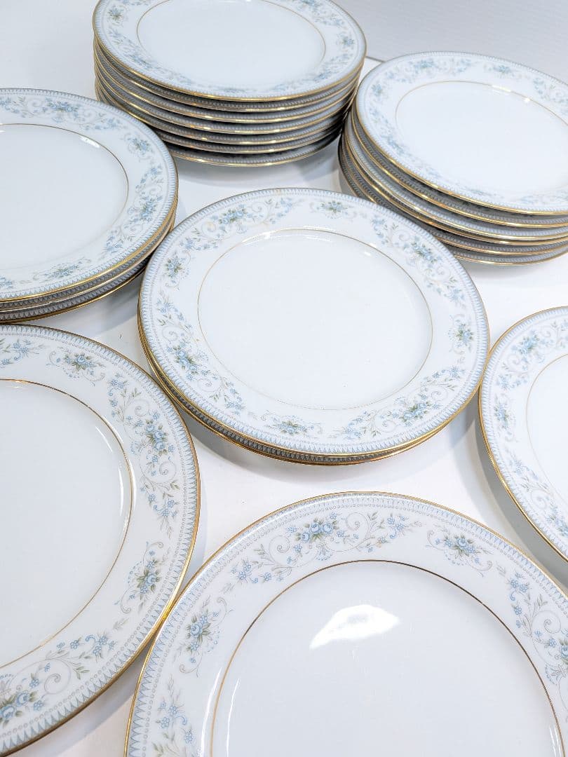 P977 希少 ノリタケ NOBLE 2600 プレート 21枚 金彩 花柄