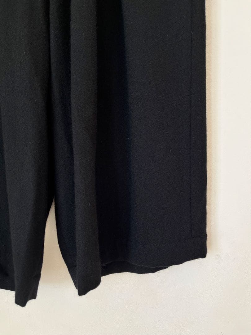 atelier naruseアトリエナルセ◼︎ウールフラノガウチョパンツ◼︎ブラック