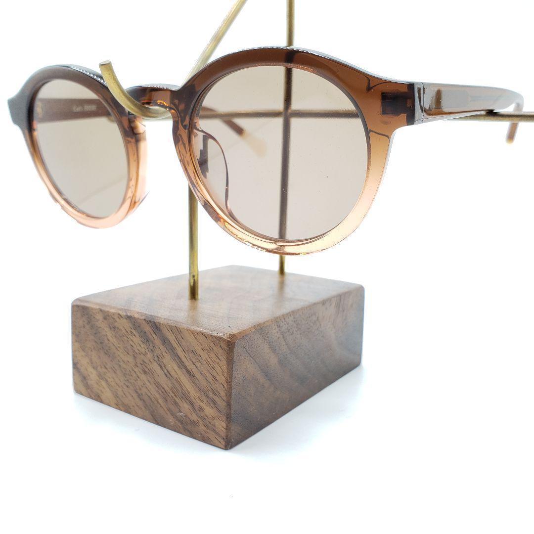 BLANC..監修 Cat's ISSUE 度なしサングラス クリアブラウン