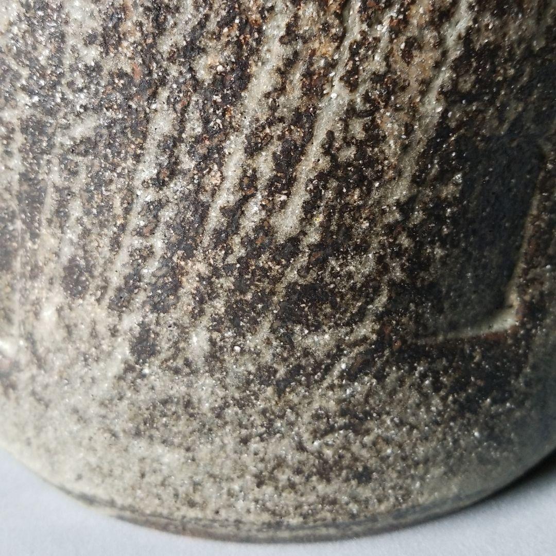 信楽焼傘立て  古窯変クシ目 高さ４３cm