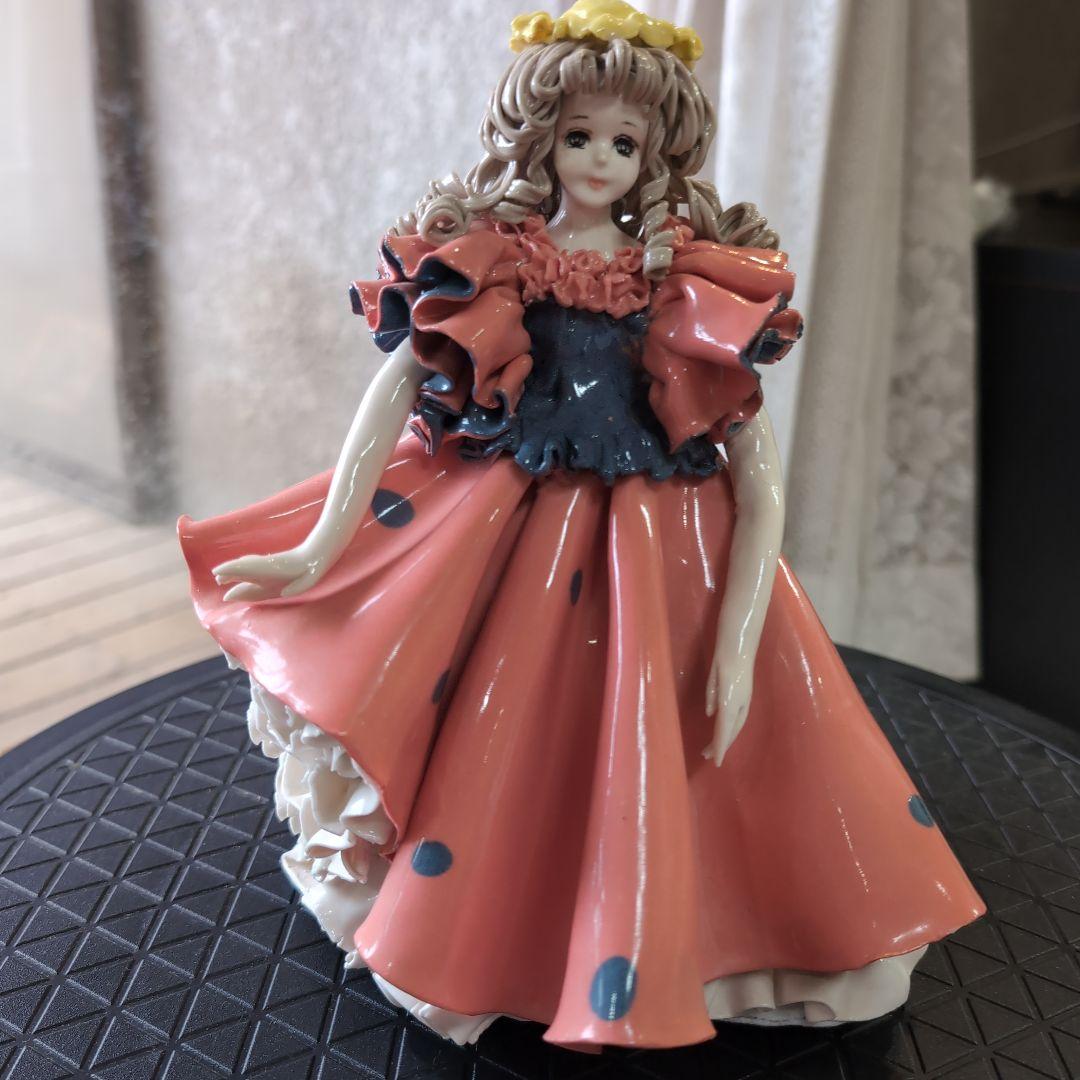 一点物　陶器製人形　陶器人形　ロマンドール　ハンドメイド　置物　西洋人形