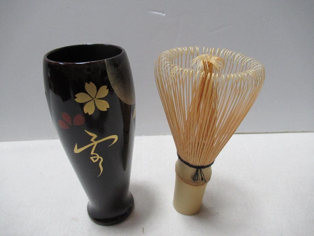 つ　蒔絵茶箱雪月花　中の道具皆揃　山中漆器　佐々木幸雪作　共箱