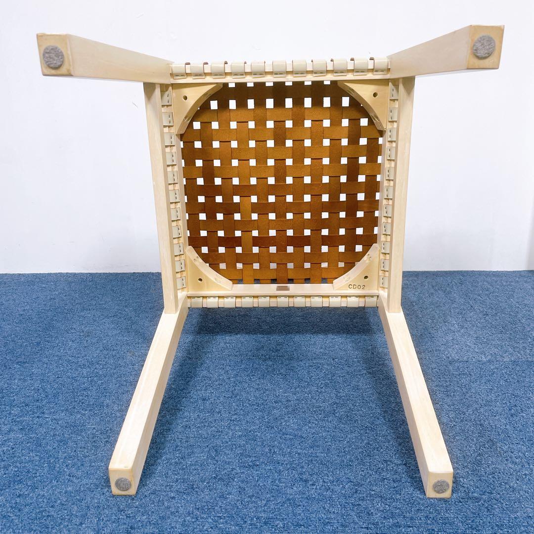 CASSINA IXC カッシーナ サフランチェア ダイニングチェア 本革 編込