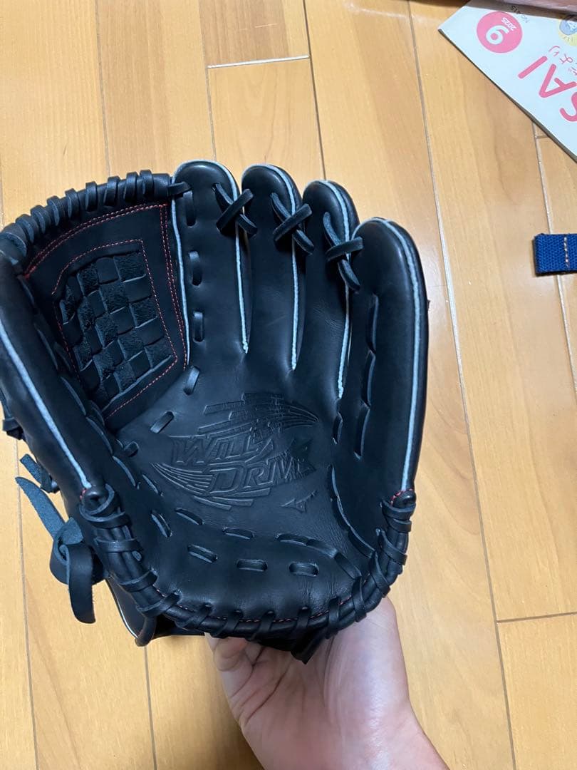 ね*.様 Mizuno 軟式野球グローブ 黒