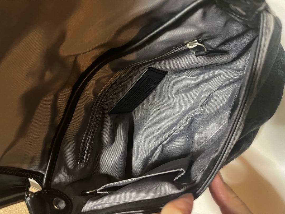 COACH コーチF13738 シグネチャーショルダーバック　ベタ付き