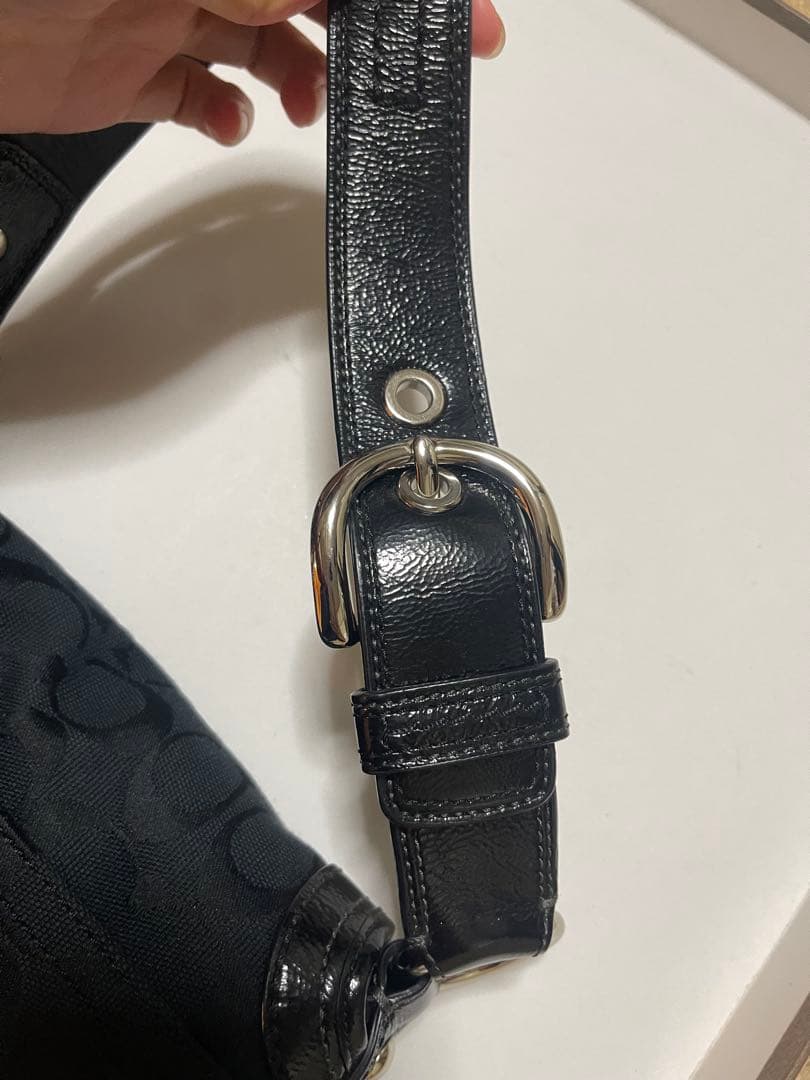 COACH コーチF13738 シグネチャーショルダーバック　ベタ付き