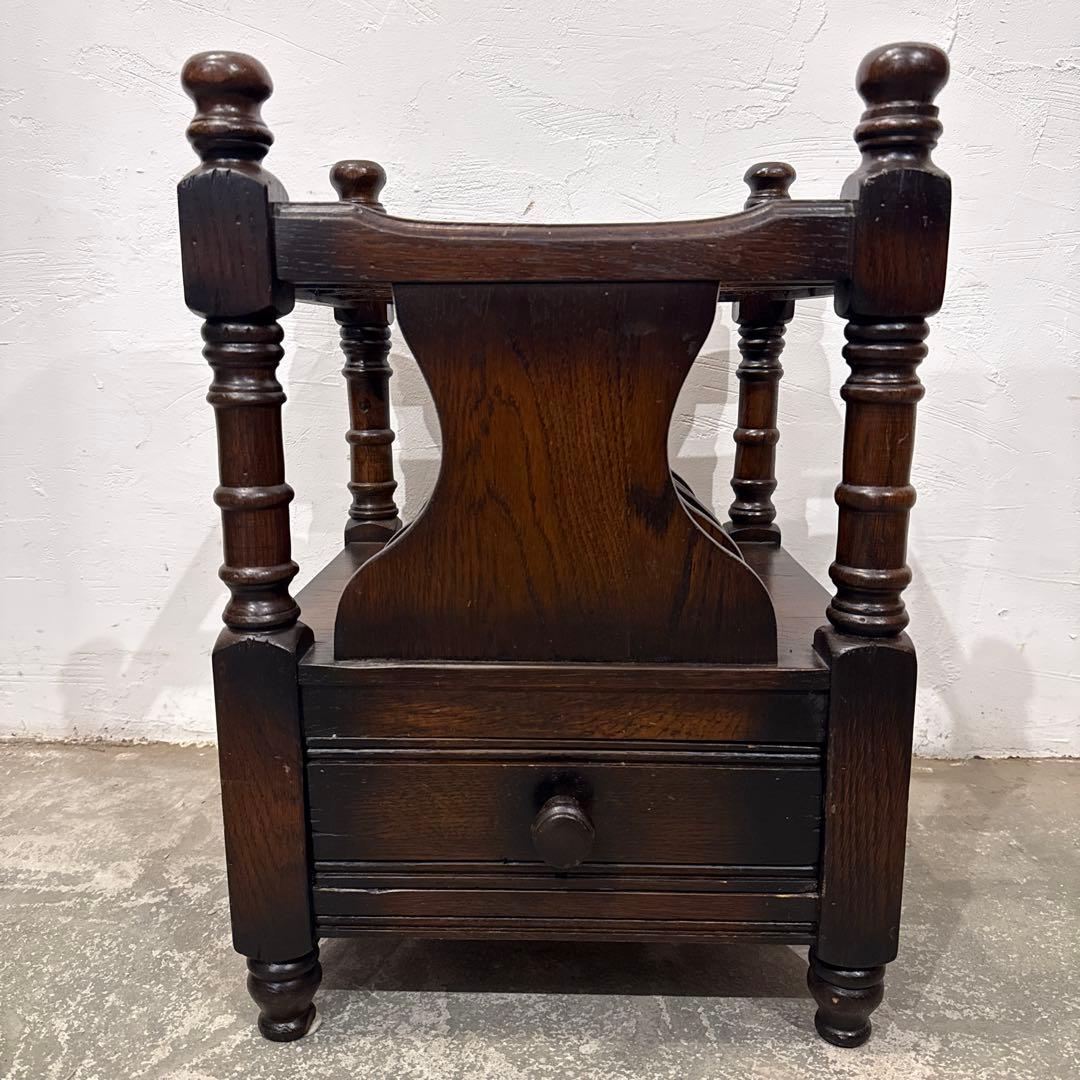 年末年始saleヴィンテージ　マガジンラック　引き出し付き　2