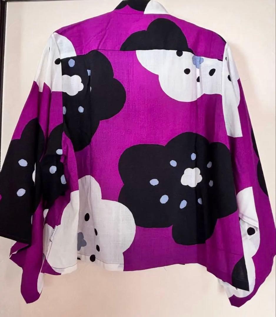 ソウソウ SOUSOU モスリン 草衣　ほほえみ 京紫　ほぼ新品（試着のみ）L