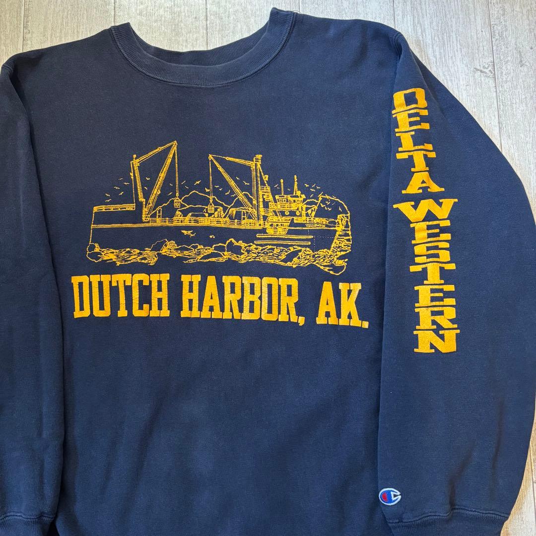 80s 90s Champion Reverse Weave スウェット 袖プリ