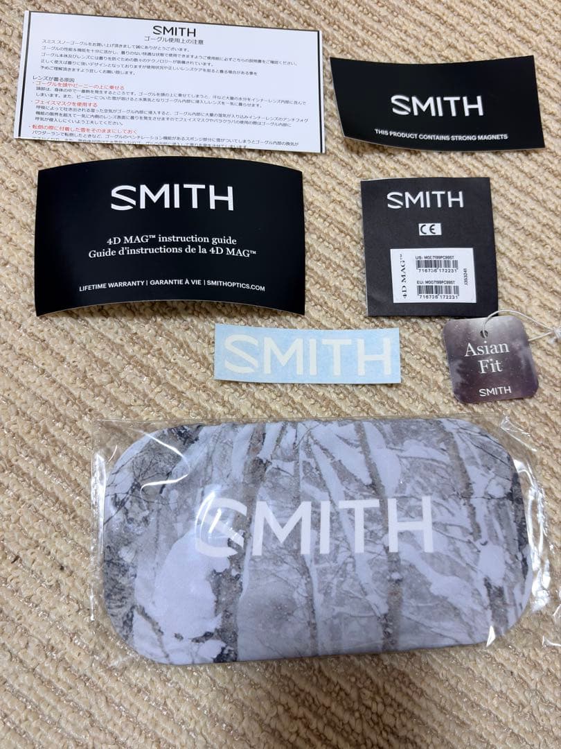 【新品同様】SMITH ゴーグル 4D MAG クロマポップ　アジアンフィット