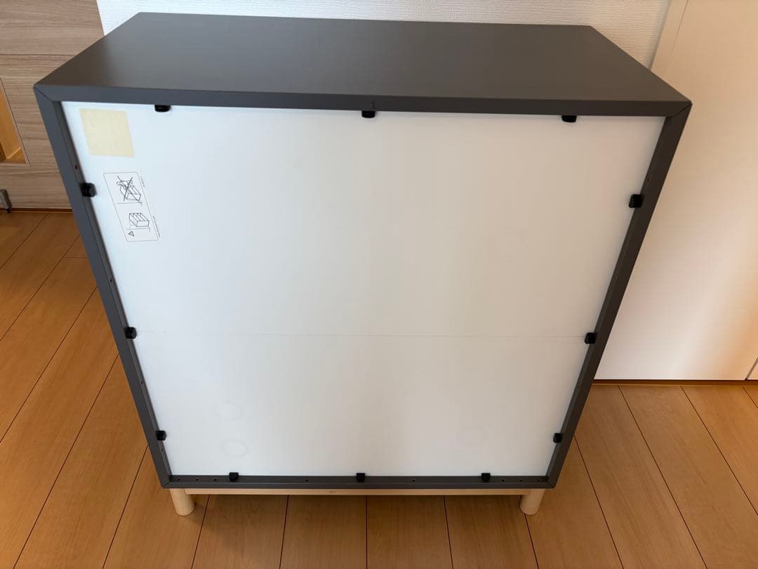 【美品 直接引渡】IKEA 本棚エーケト ダークグレー