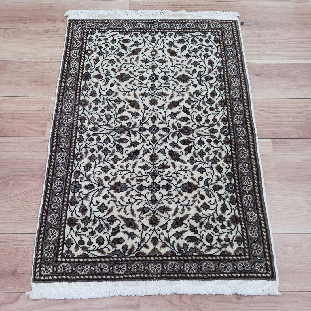 Y3188-2 トルコ カイセリ絨毯 ウール×コットン 手織り マット