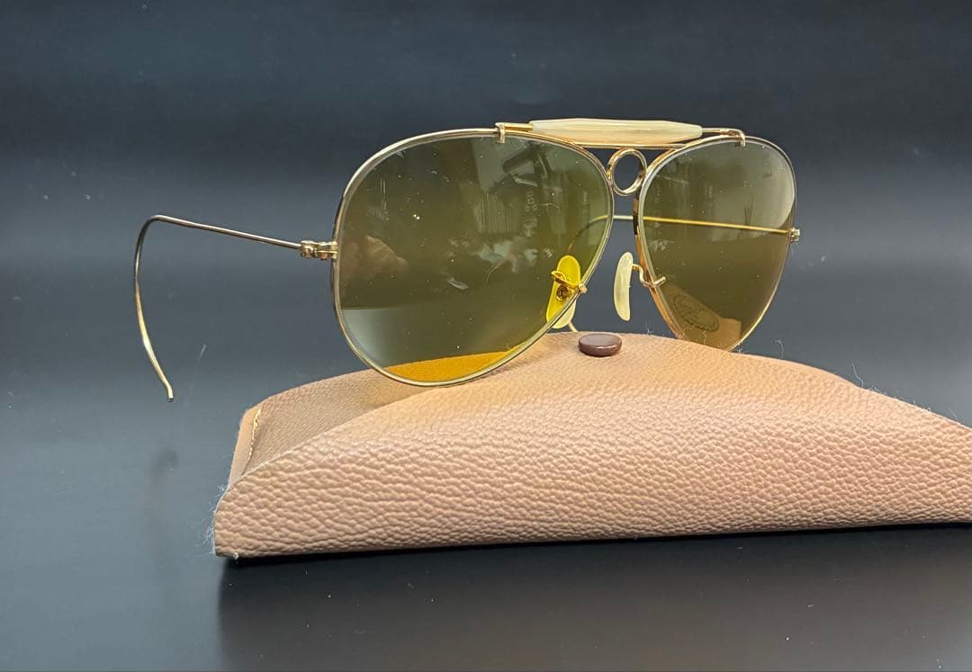 【希少美品】70s B&L RAY-BAN USAシューター縄手/カリクローム