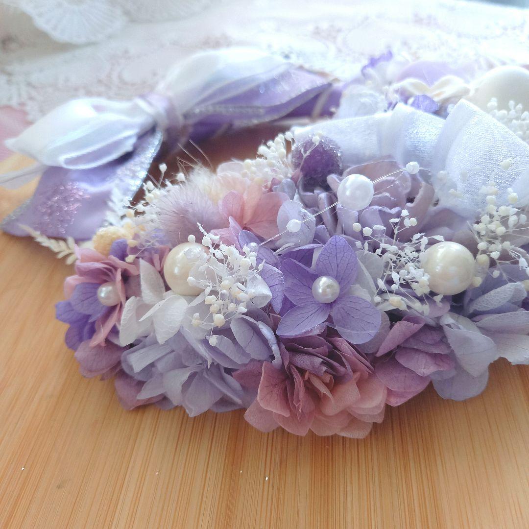 No95 優しいお姉さんカラー⸜❤︎⸝‍木の実とマカロンのフラワーリース♪♪