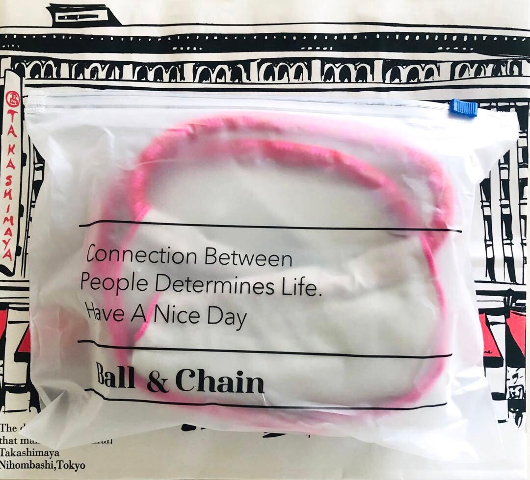 高島屋限定★新品未開封★ボールアンドチェーン 水森亜土 エコバッグ ライトグレー