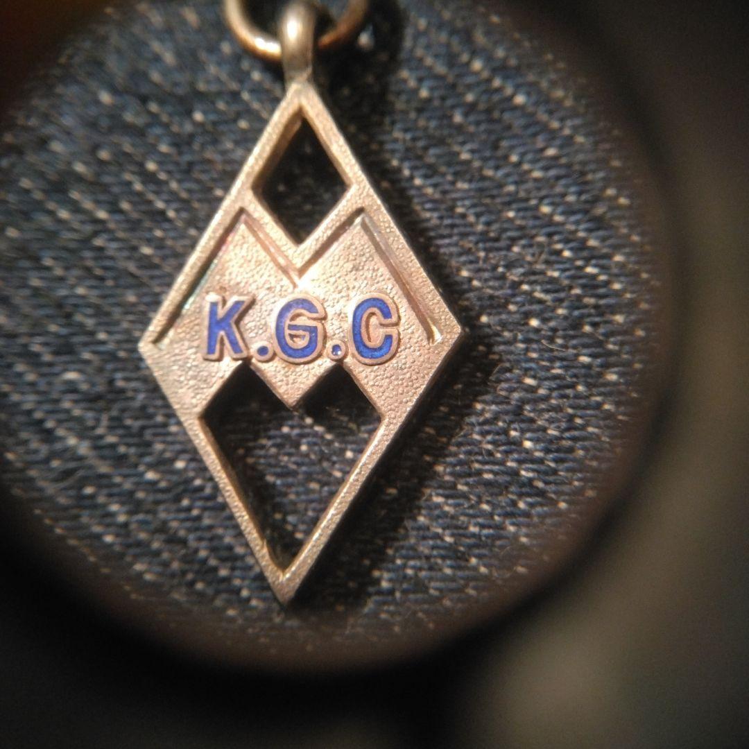 戦前、K.G.C. カレッジメダル 　トップ　ビンテージ　デッドストック　純銀