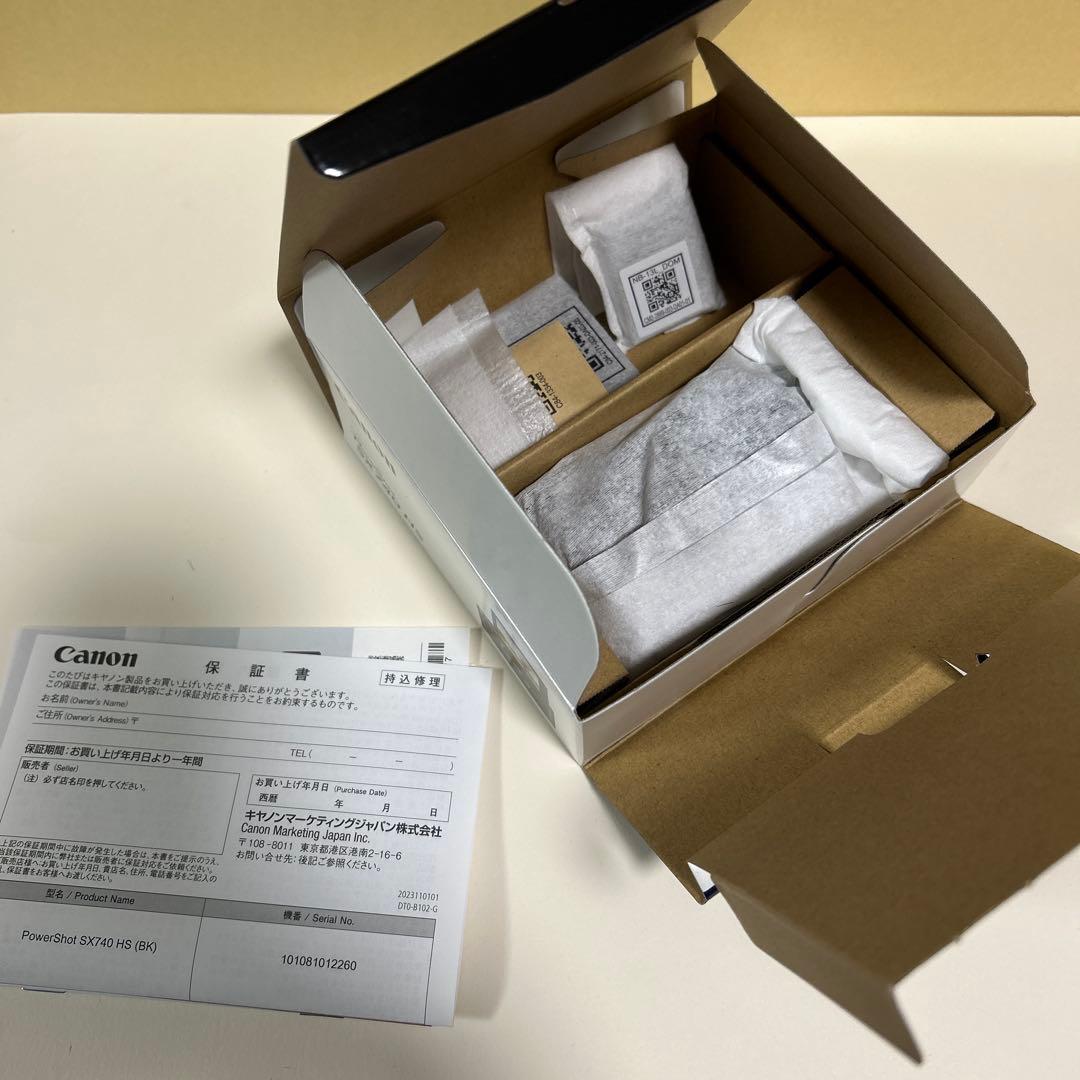 【新品•未使用】Canon PowerShot SX740 HS 本体　ブラック