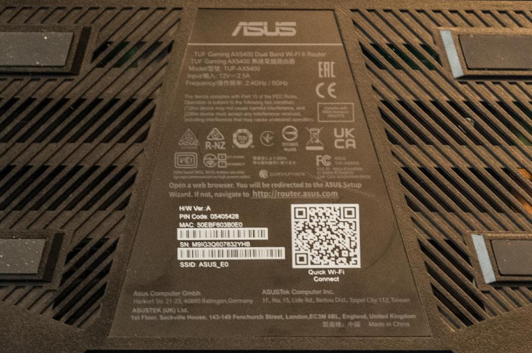 ルーター・ネットワーク機器 ASUS TUF Gaming AX5400