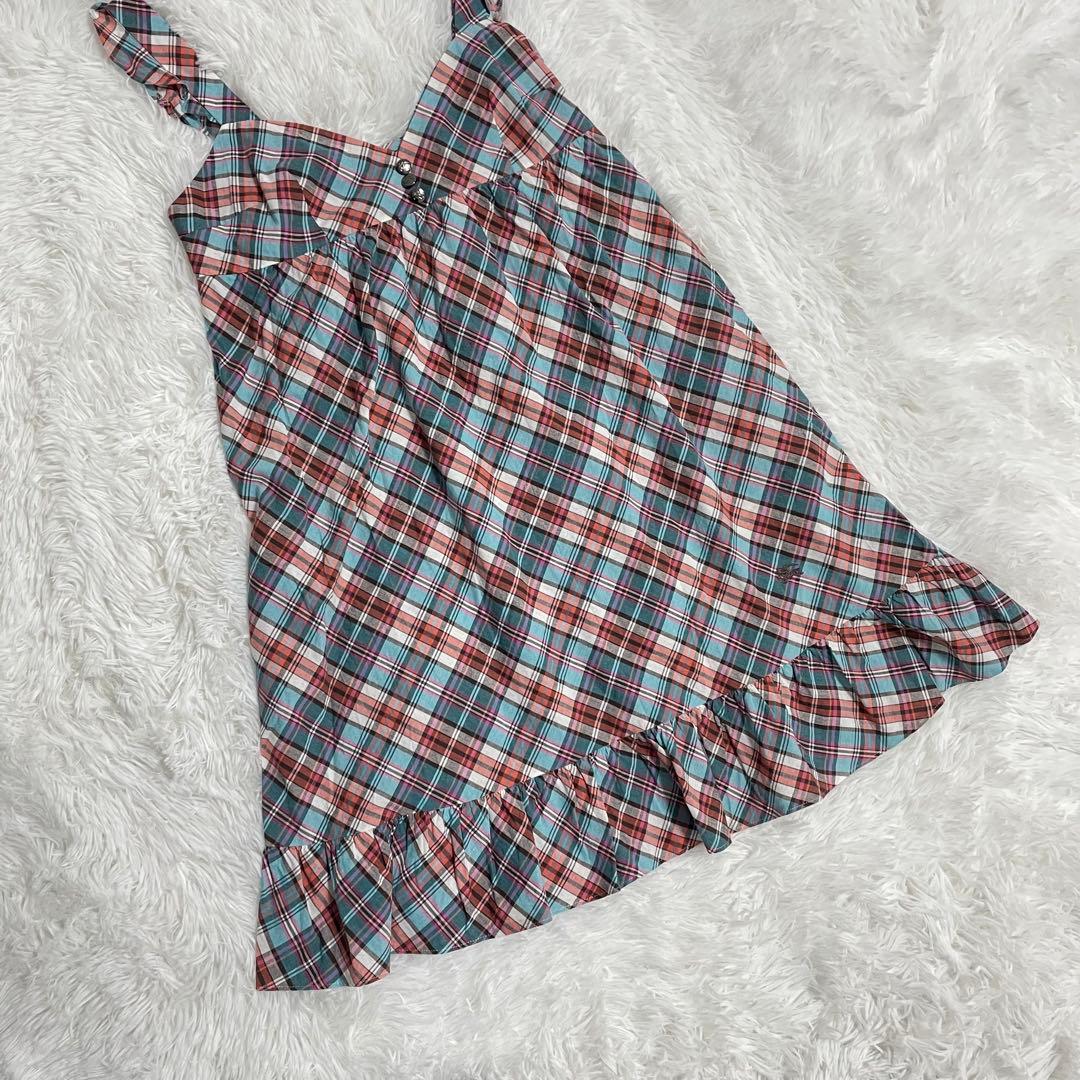 バーバリー　Burberry ブルーレーベル　チェック柄　ノースリーブワンピース