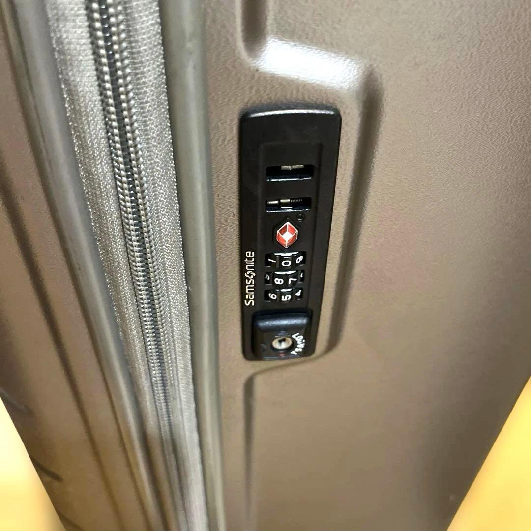 Samsonite グレー キャリーカート TSAロック付き