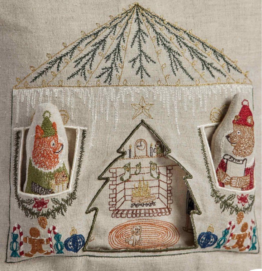 新品　コーラルアンドタスク　ポケット クッションカバー