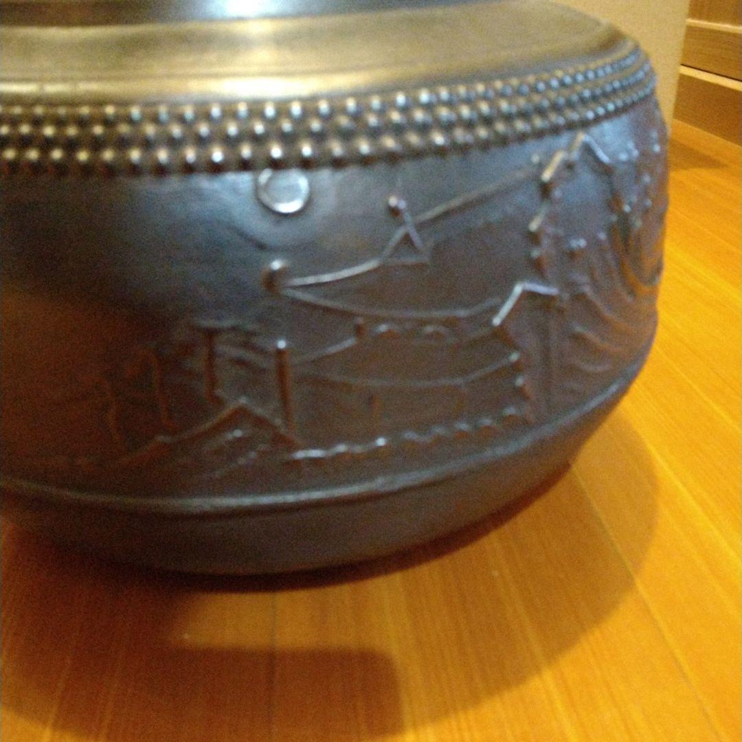 茶道具　甑口釜　八景地紋　天猫　浄心極