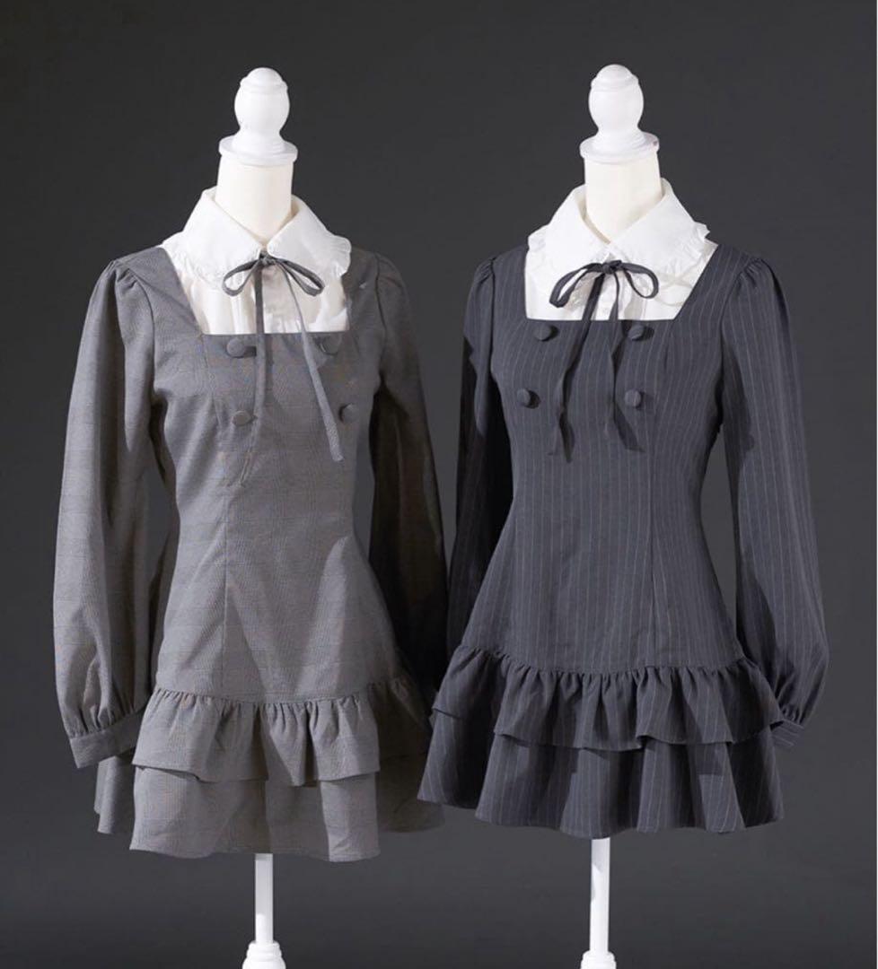 Pal elfy パルエルフィー クラシカルシャツレイヤードワンピース