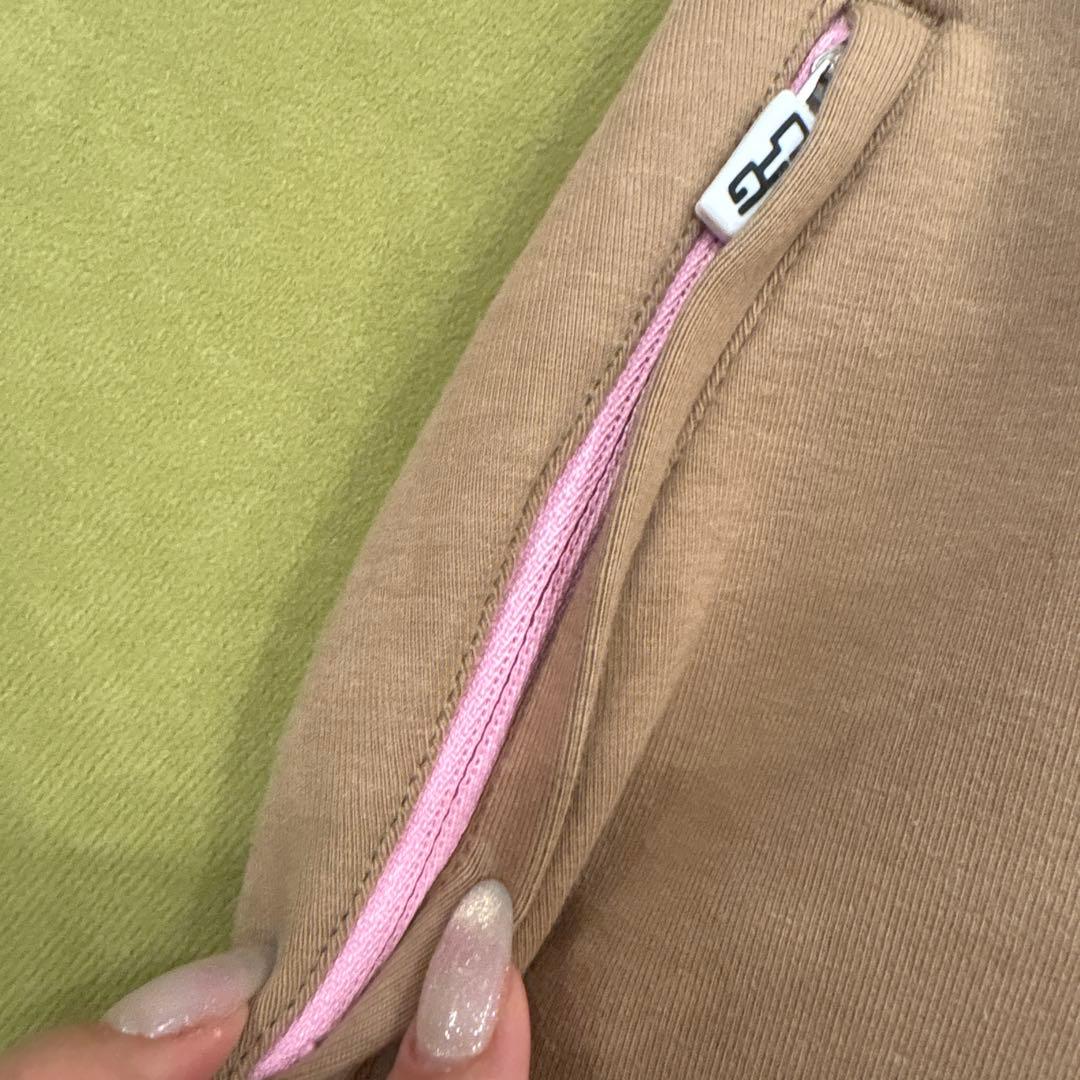 CPG GOLFブラウン ストライプウエストバンド ゴルフスカート