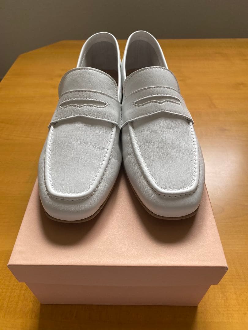 CORSO ROMA,9 NAPPA BIANCO ローファー　ホワイト　37