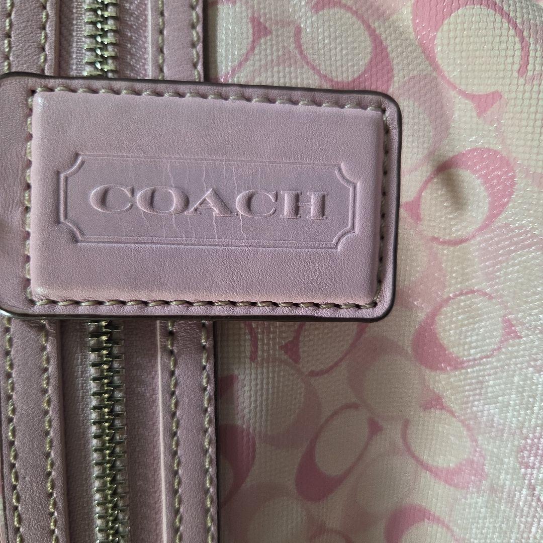 め*い様 Coach ピンク ショルダーバッグ